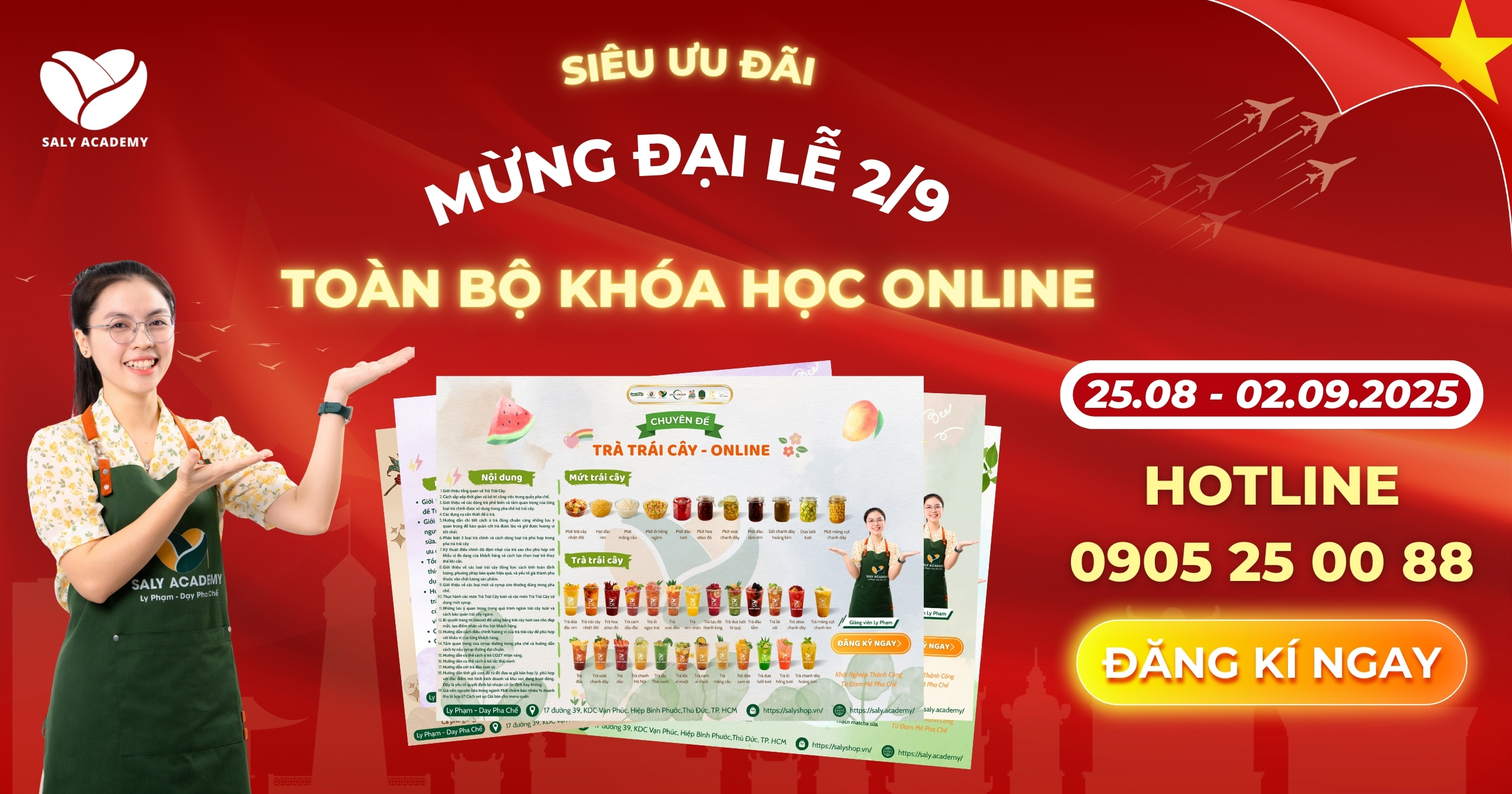 Chương trình ưu đãi toàn bộ khóa học Online nhân Dịp đãi lễ 2/9