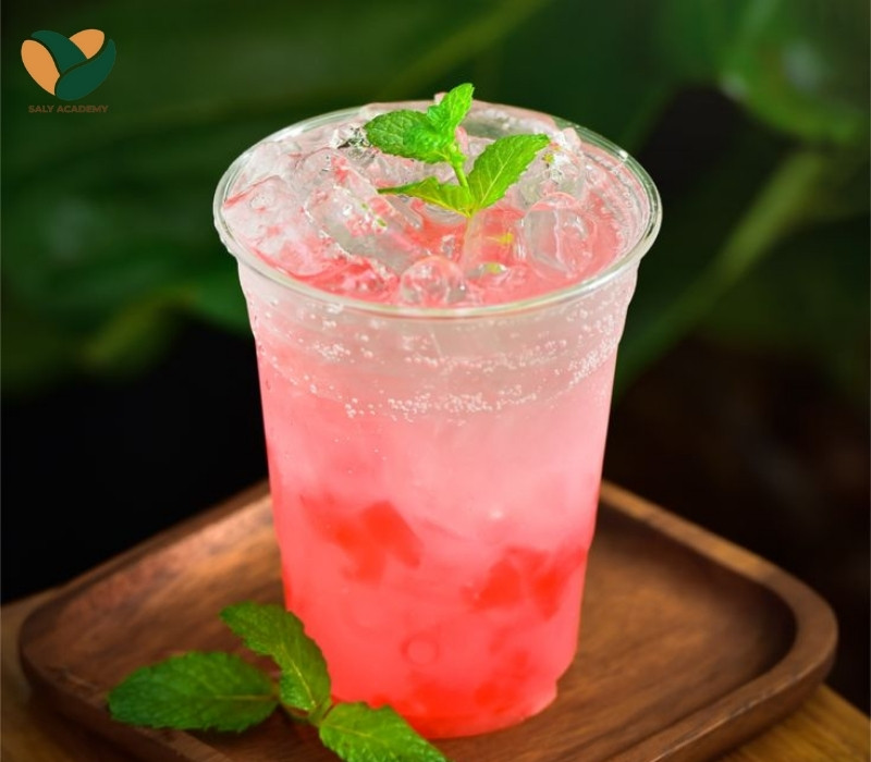 Công thức làm soda dâu thơm ngon