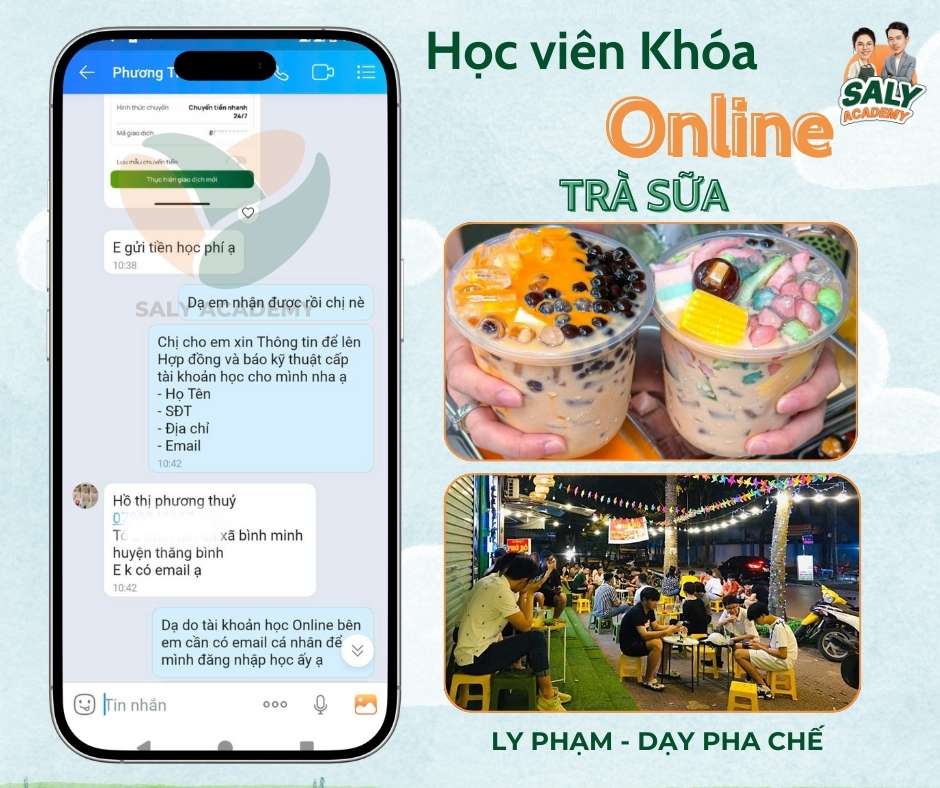 Feedback khóa học trà sữa online từ học viên