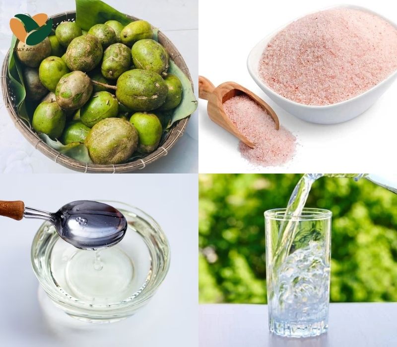 Nguyên liệu làm nước ép cóc Nguyên liệu làm nước ép cóc