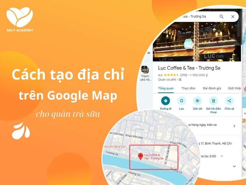 Cách tạo địa chỉ trên google map cho quán trà sữa