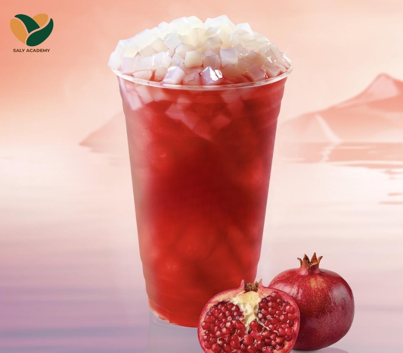 Hướng dẫn các bước pha trà lựu đỏ thạch dừa chi tiết Hướng dẫn các bước pha trà lựu đỏ thạch dừa chi tiết