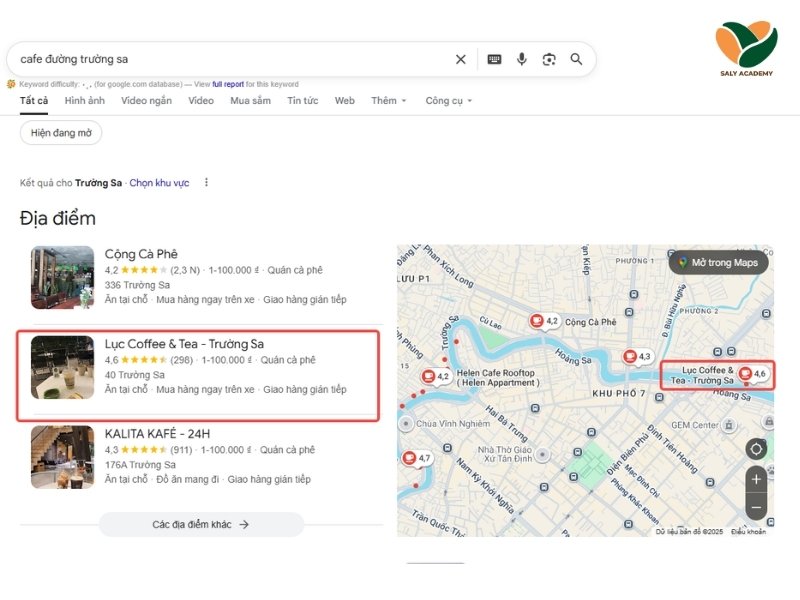 Tạo địa chỉ trên google map cho quán trà sữa Tạo địa chỉ trên google map cho quán trà sữa