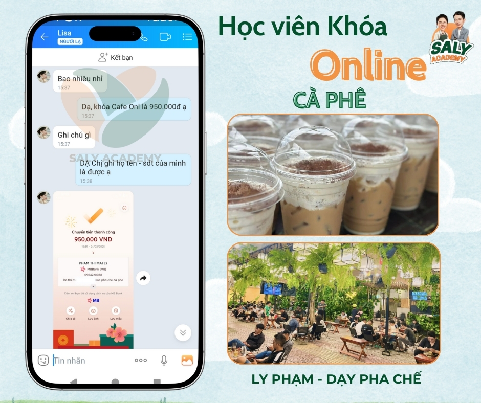 Feedback của học viên khi tham gia khóa Cà phê online