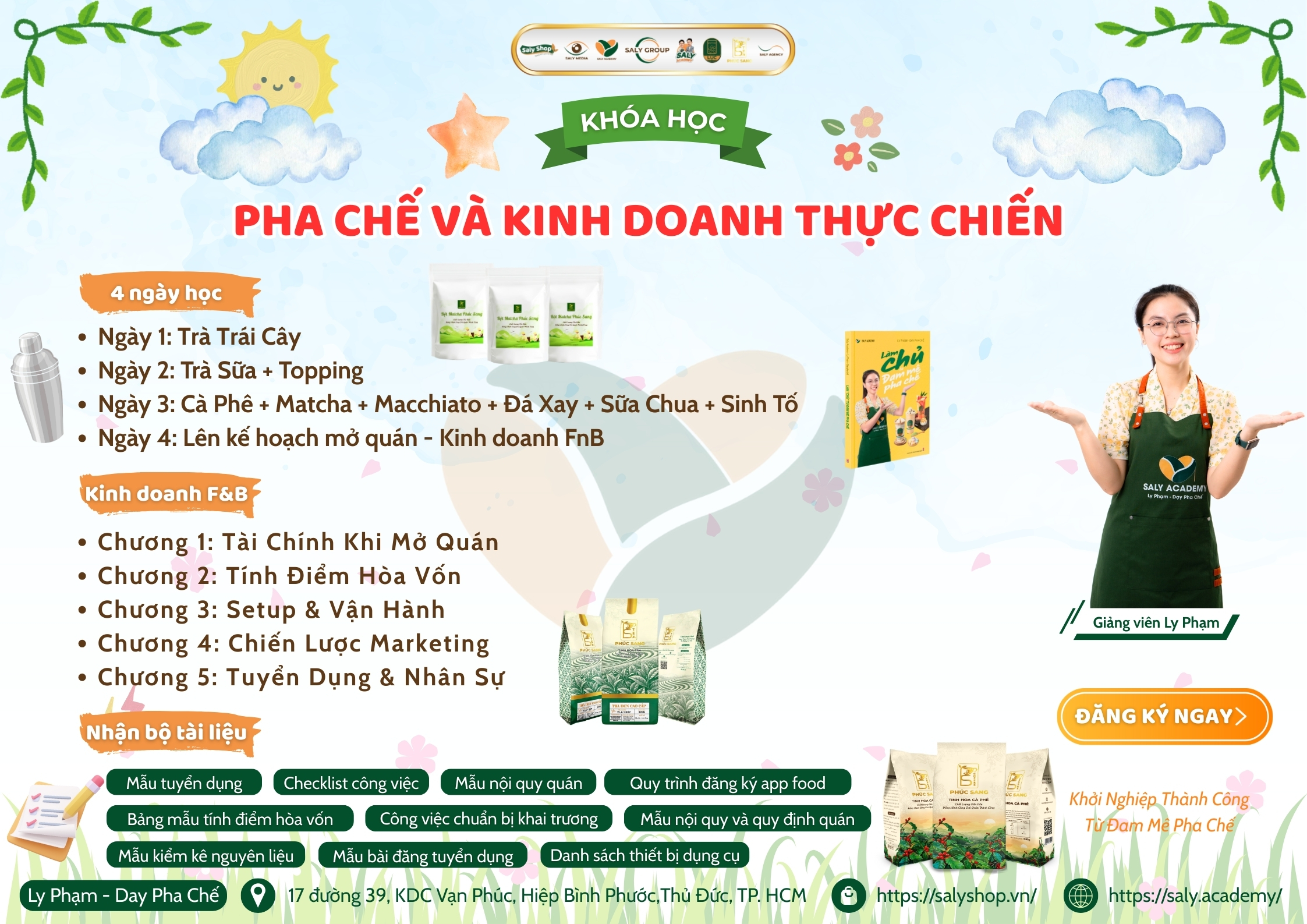 Khóa học pha chế & kinh doanh thực chiến tại SaLy Academy Khóa học pha chế & kinh doanh thực chiến tại SaLy Academy