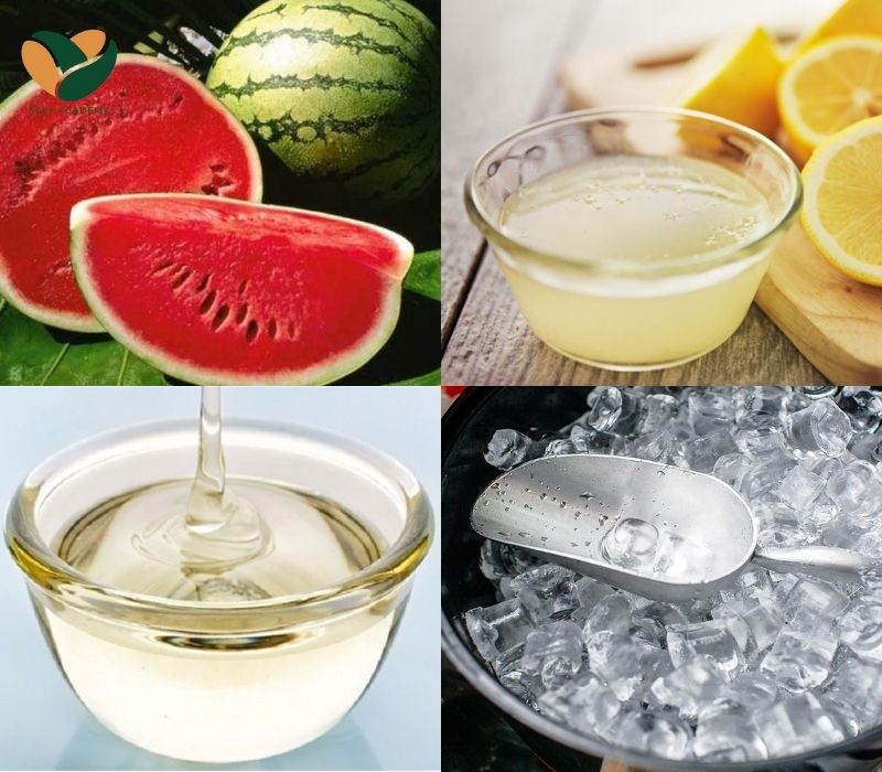 Nguyên liệu làm nước ép dưa hấu Nguyên liệu làm nước ép dưa hấu