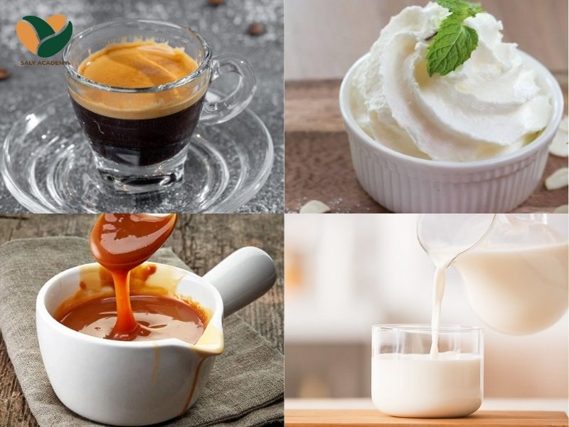 Nguyên liệu & dụng cụ pha chế Caramel macchiato Nguyên liệu & dụng cụ pha chế Caramel macchiato