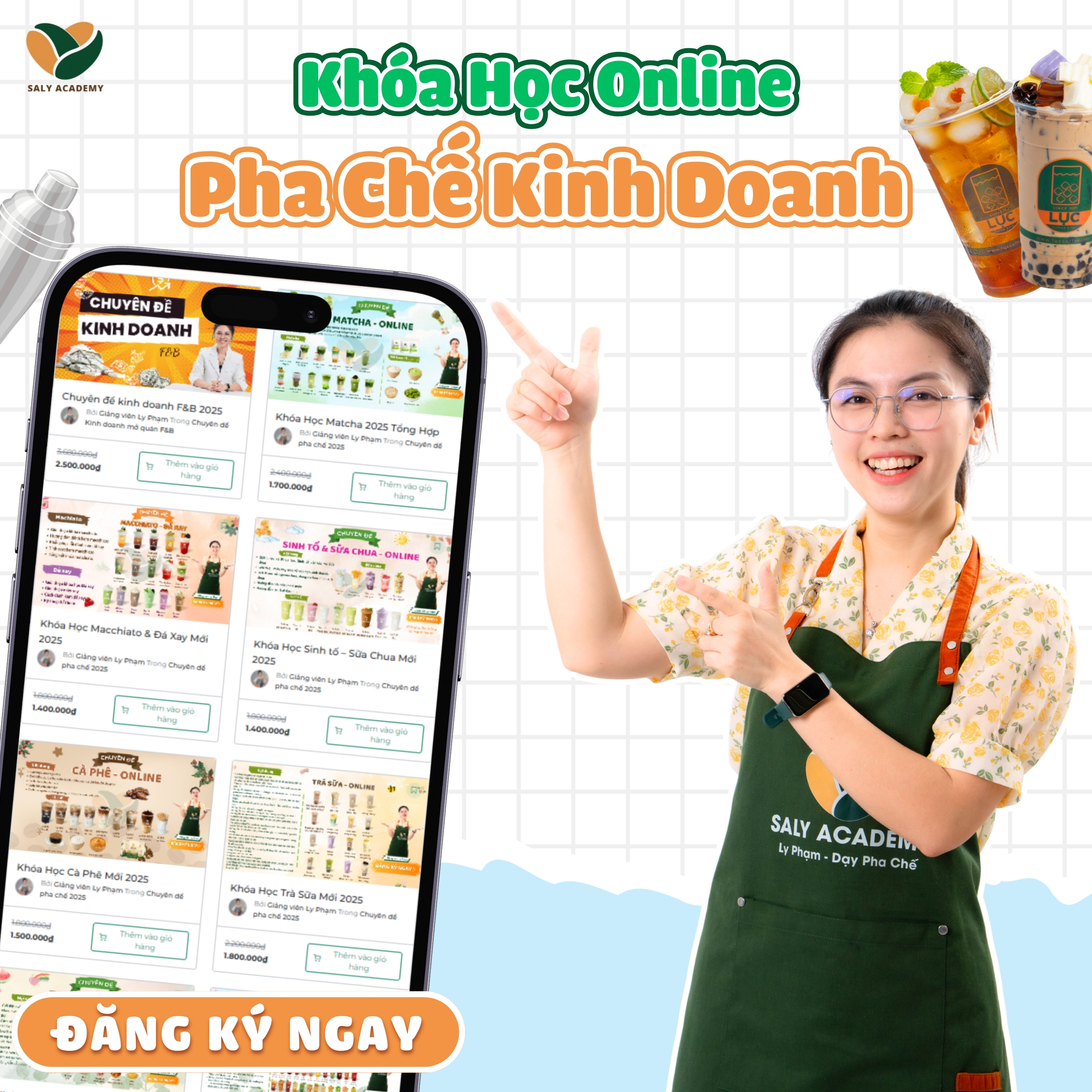 Học pha chế đồ uống ngon, dễ làm - Phù hợp cho kinh doanh