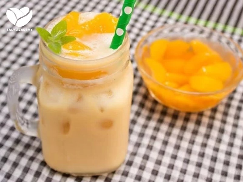 Trà sữa đào thơm ngon, cuốn hút thực khách Trà sữa đào thơm ngon, cuốn hút thực khách