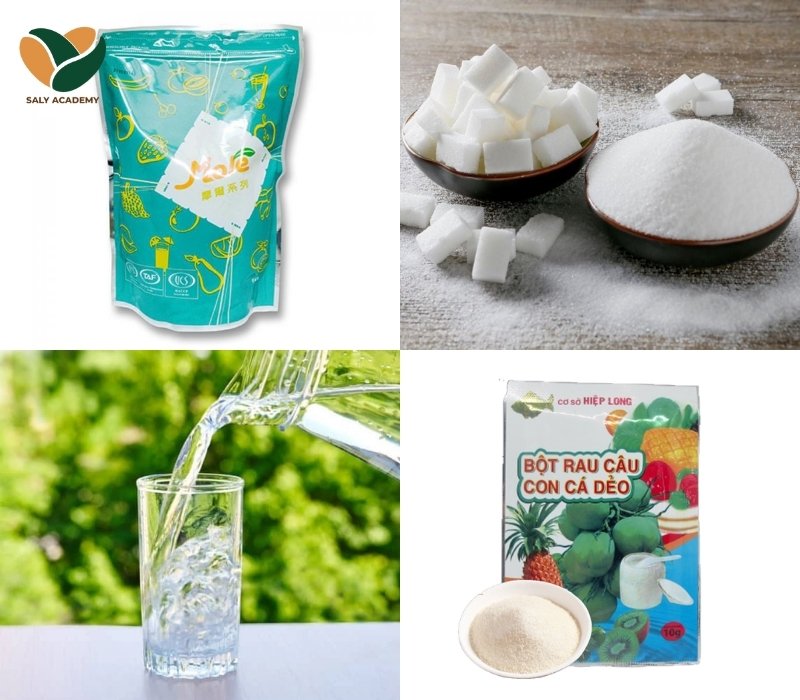 Nguyên liệu làm pudding phô mai