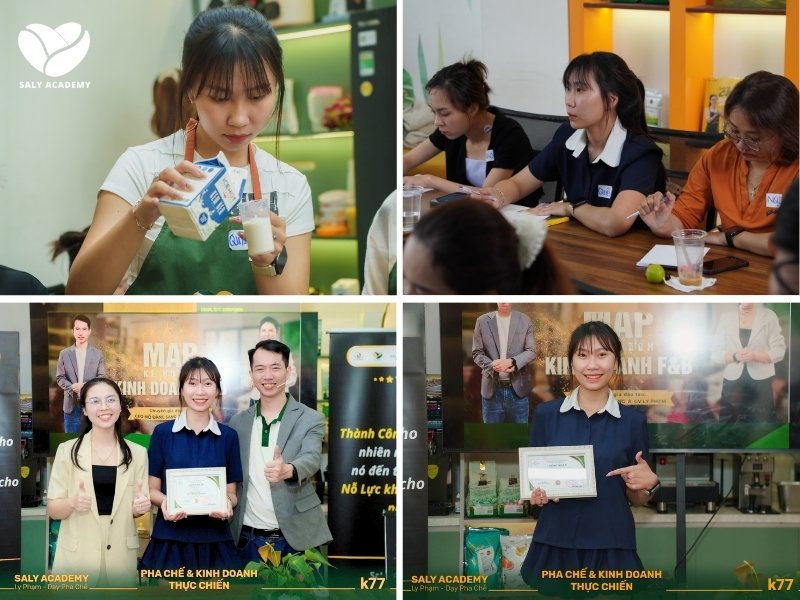 Quá trình học tại Saly Academy của Lê Nhật Quyên  Quá trình học tại Saly Academy của Lê Nhật Quyên