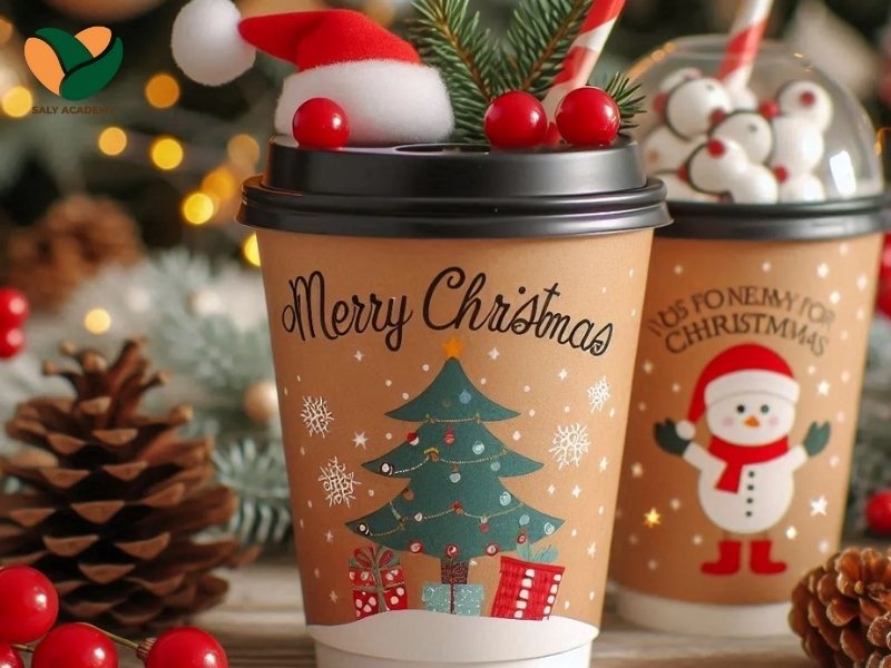 Thiết kế ly trà sữa mùa Giáng sinh thật ấn tượng