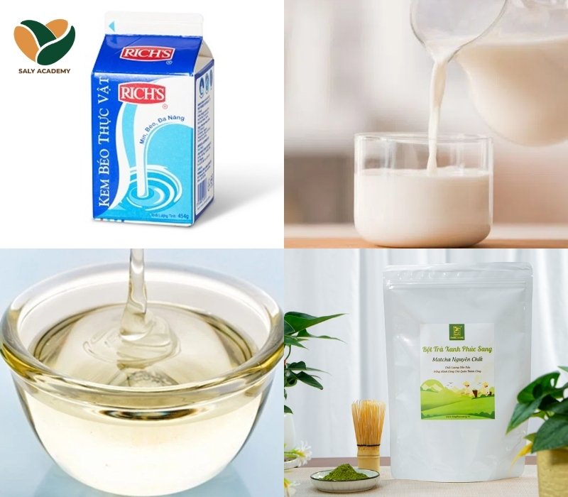 Nguyên liệu làm sữa tươi matcha Nguyên liệu làm sữa tươi matcha