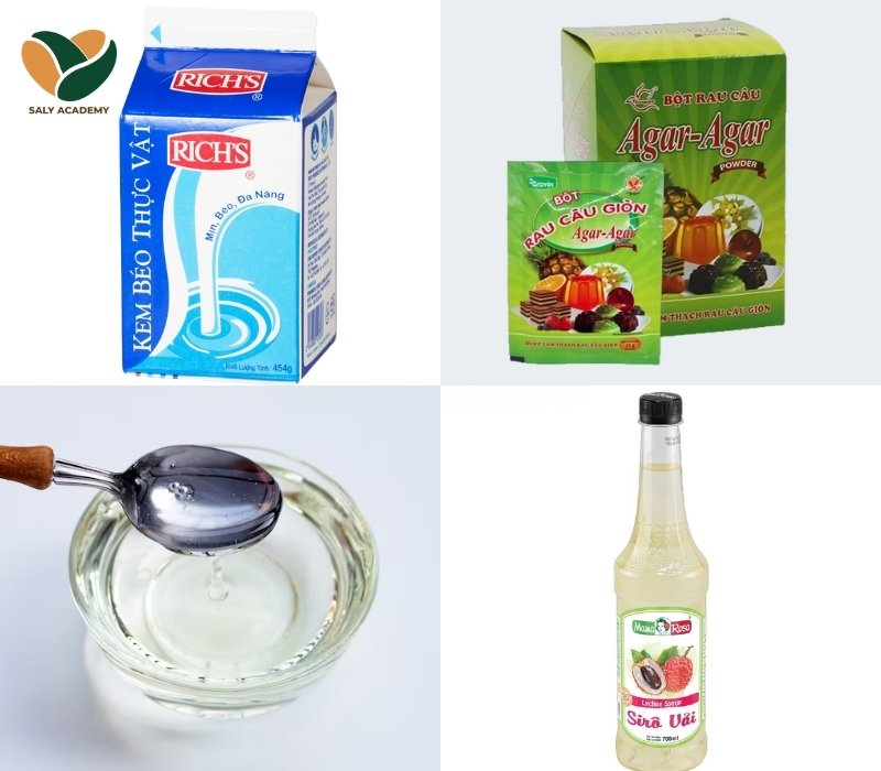 Nguyên liệu làm thạch vải