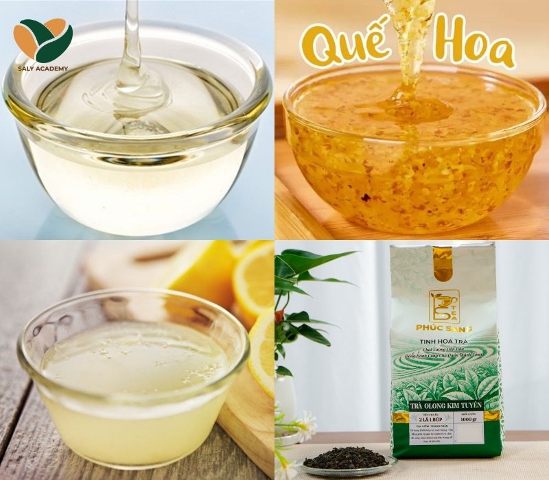 Nguyên liệu làm Trà Olong Nhãn Quế Hoa Nguyên liệu làm Trà Olong Nhãn Quế Hoa