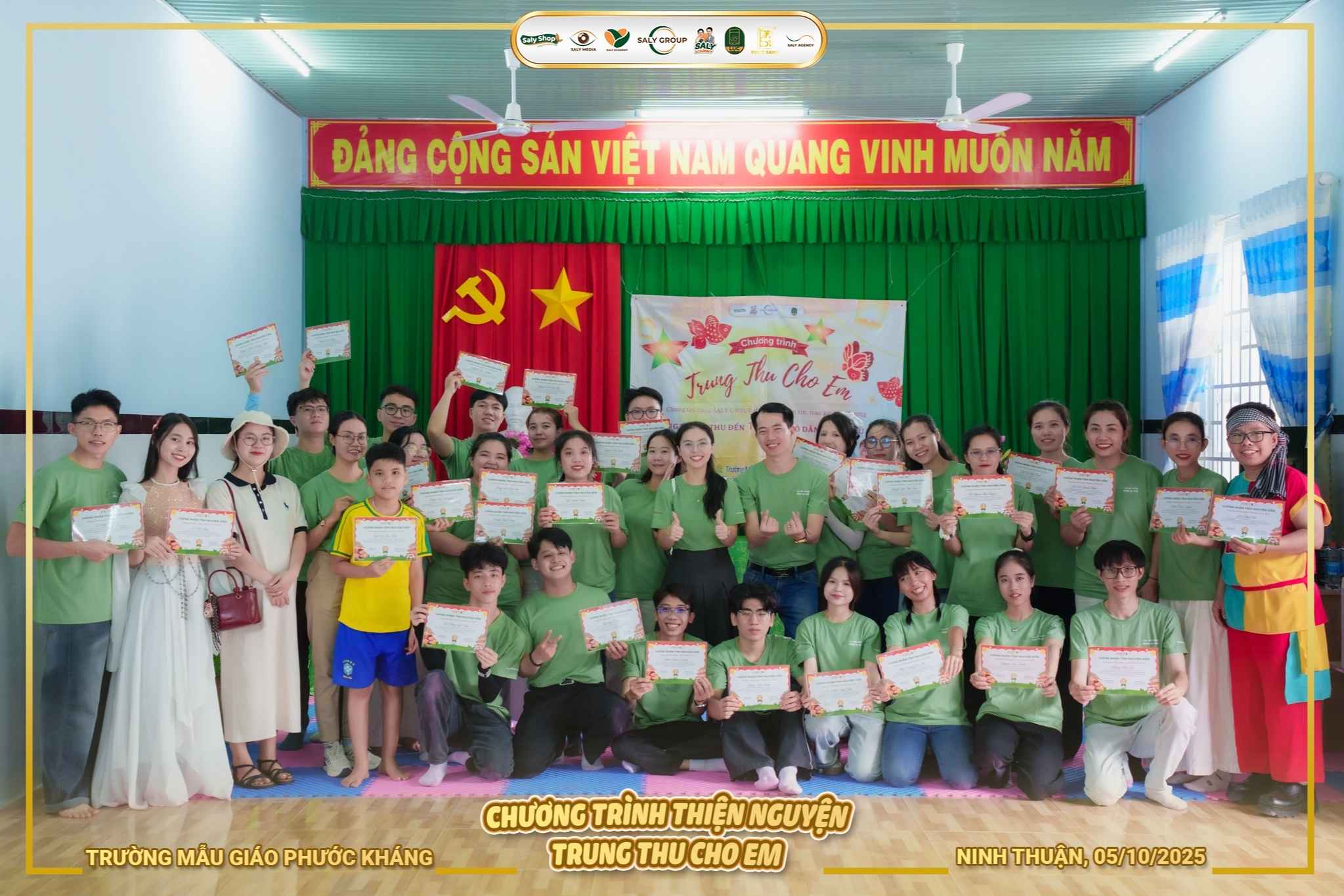 Chương trình nhận được sự chung tay của SaLy Group và các mạnh thường quân