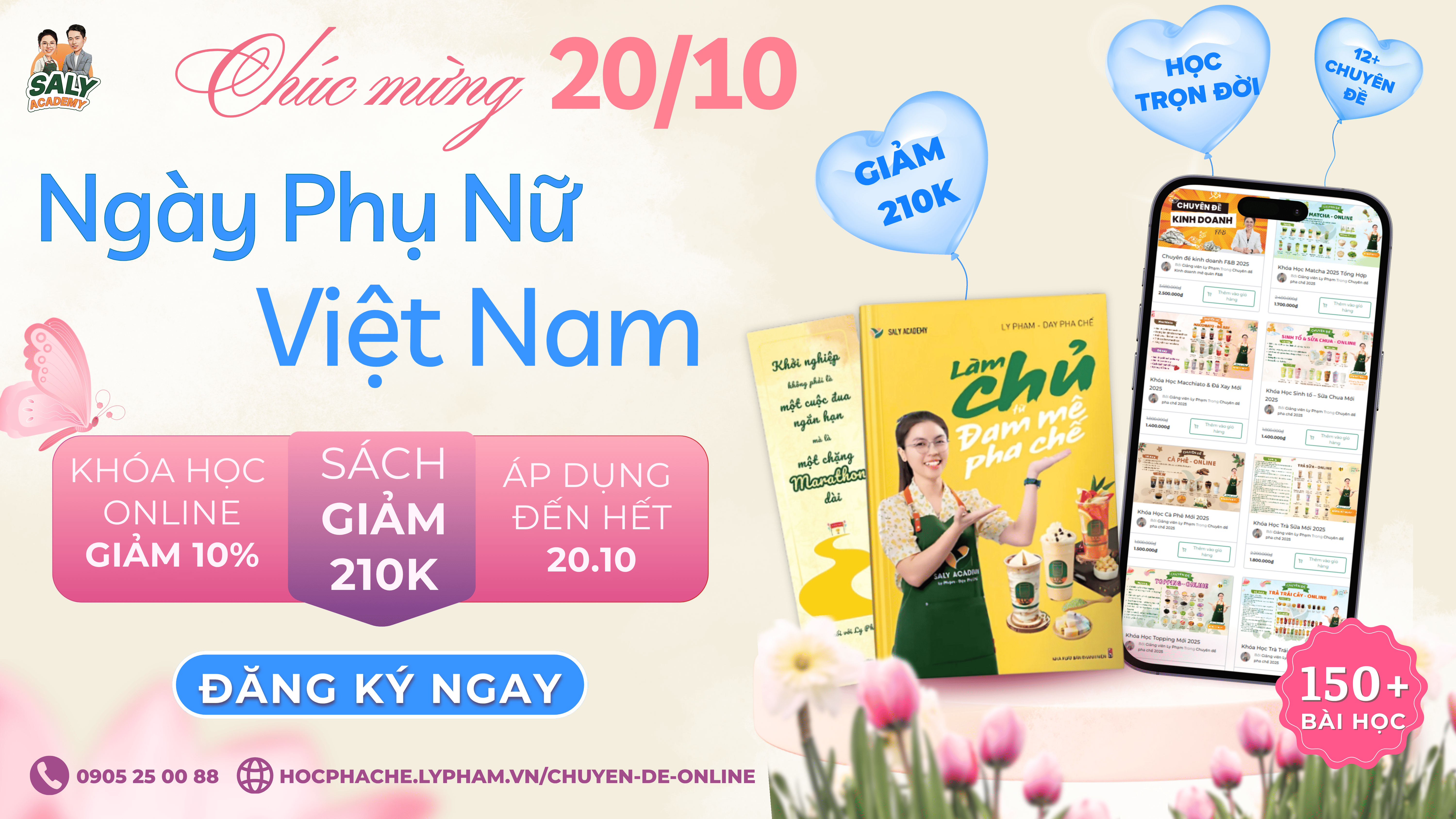 Ưu đãi khóa học Online nhân ngày 20/10