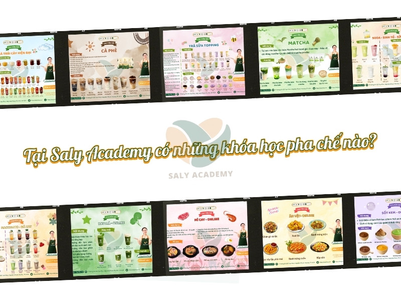 Tại Saly Academy có những khóa học pha chế nào?