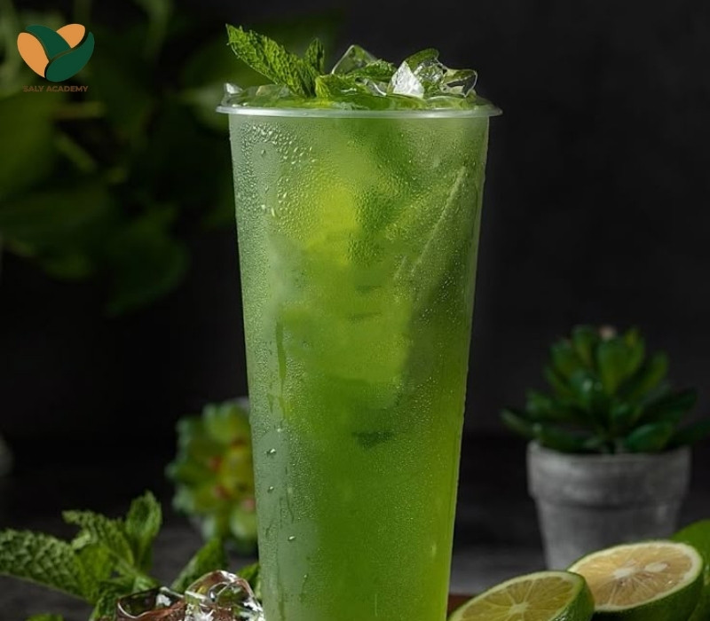 Cách tính giá cost một ly trà chanh Thái xanh 