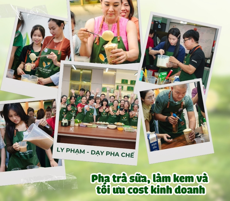 Buổi chiều: Pha trà sữa, làm kem và tối ưu cost kinh doanh Buổi chiều: Pha trà sữa, làm kem và tối ưu cost kinh doanh