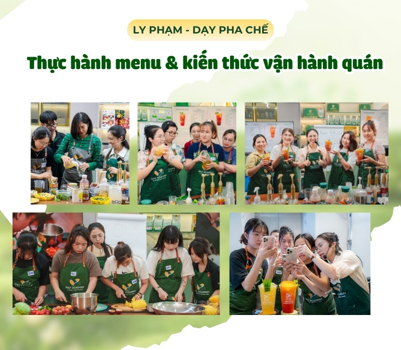 Buổi chiều: Thực hành menu & kiến thức vận hành quán