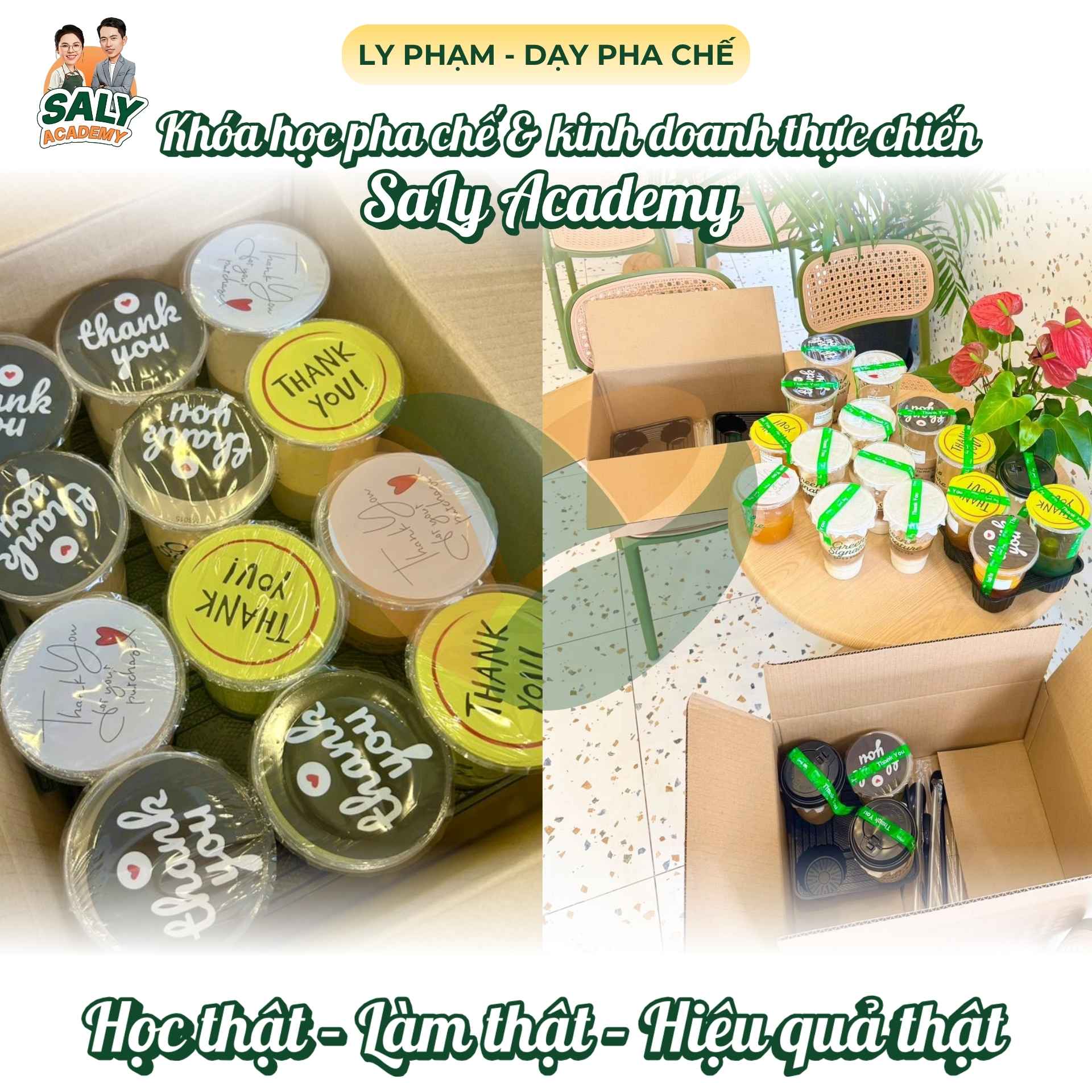 Green Signature Cafe & Boba Tea - Dấu ấn từ lộ trình học tại SaLy Academy