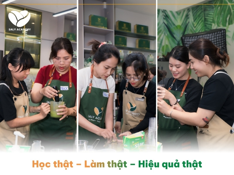 Đội ngũ trợ giảng theo dõi sát sao, hướng dẫn kĩ lưỡng từng bước