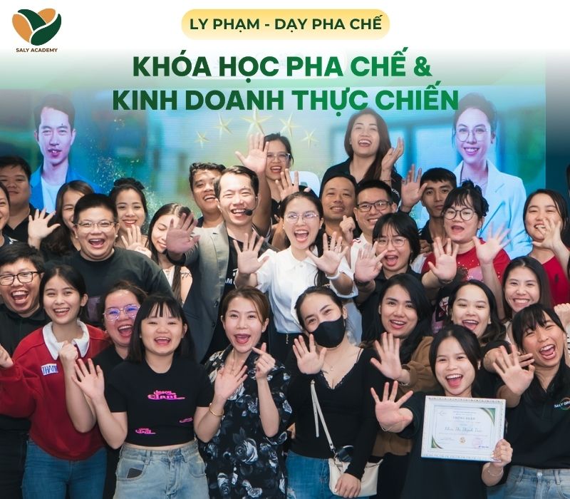 Khóa học Pha chế & Kinh doanh thực chiến tại Saly Academy Khóa học Pha chế & Kinh doanh thực chiến tại Saly Academy
