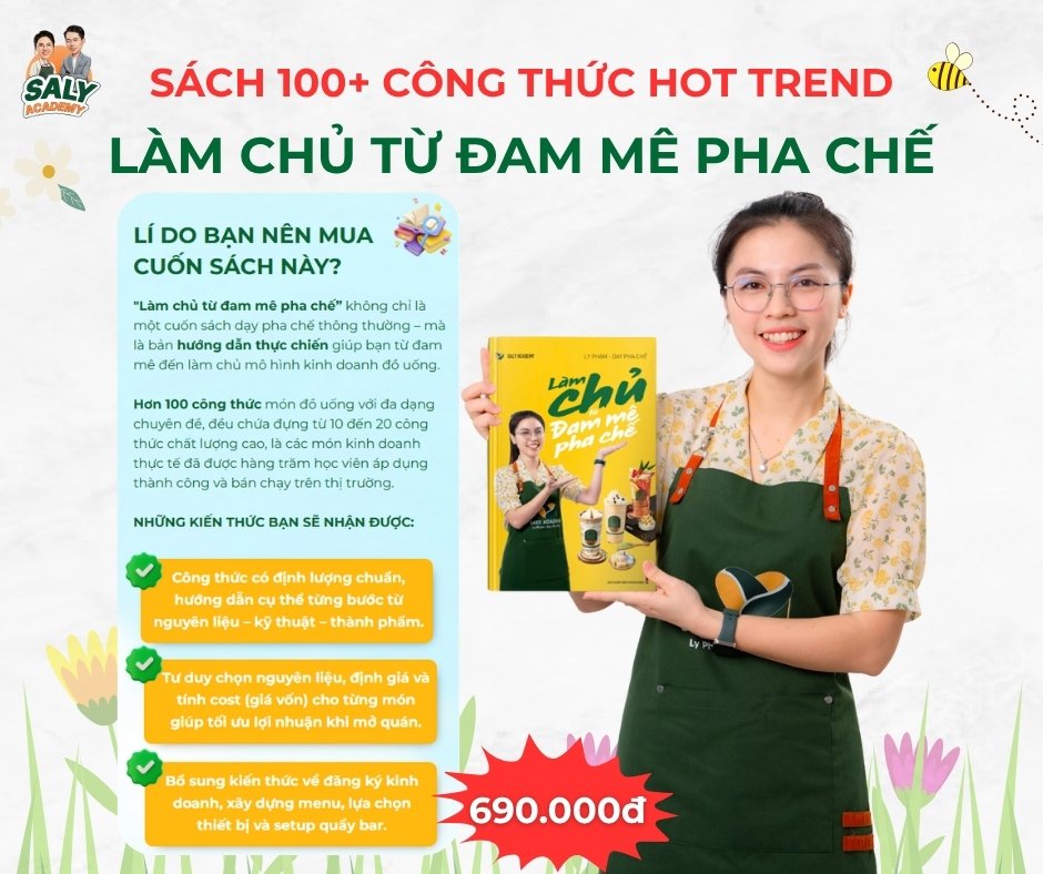 Lý do bạn nên sở hữu cuốn sách “Làm chủ từ đam mê pha chế” Lý do bạn nên sở hữu cuốn sách “Làm chủ từ đam mê pha chế”