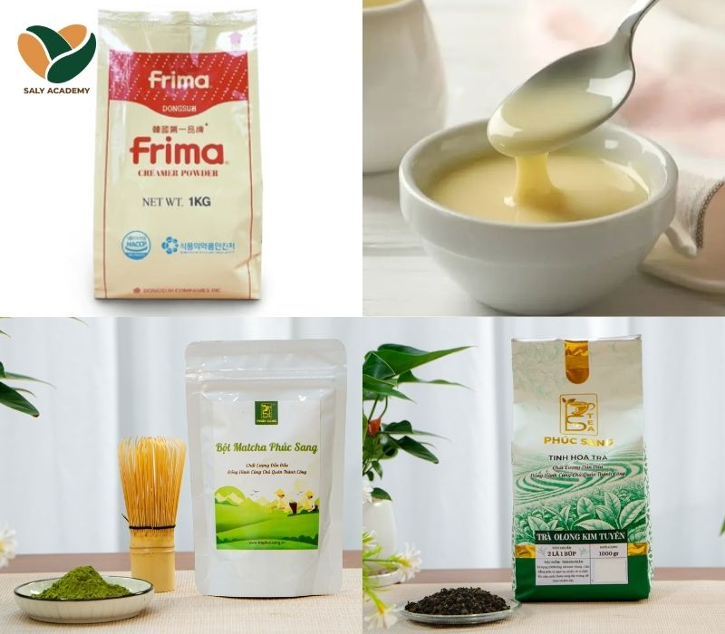 Nguyên liệu pha trà sữa olong matcha Nguyên liệu pha trà sữa olong matcha