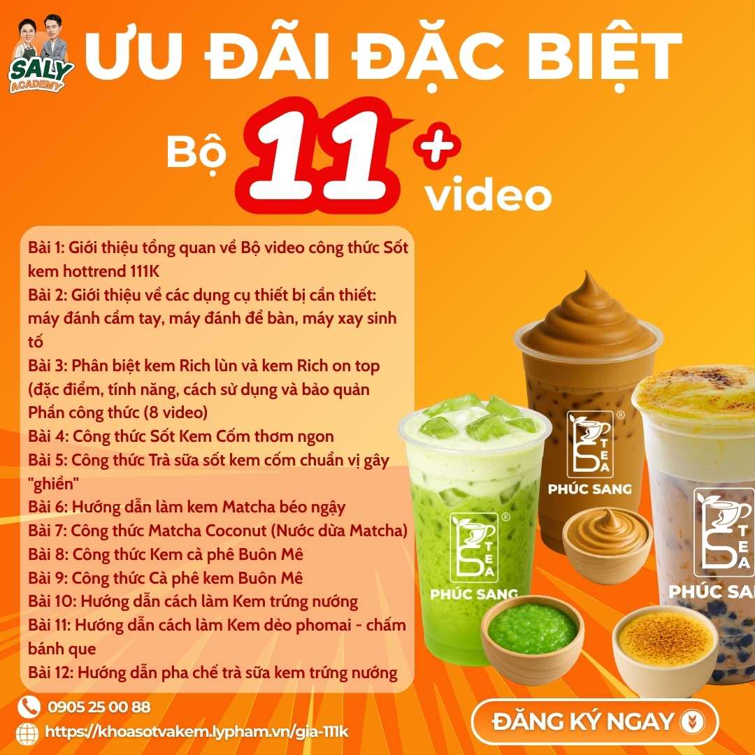 Nội dung bộ video công thức Sốt Kem Hottrend Nội dung bộ video công thức Sốt Kem Hottrend