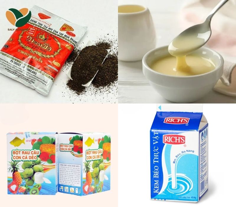 Nguyên liệu để làm thạch thái đỏ