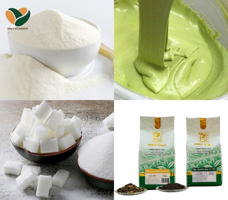 Nguyên liệu làm trà sữa cốm dẻo Nguyên liệu làm trà sữa cốm dẻo