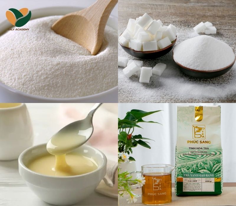 Nguyên liệu làm trà sữa gạo rang nóng