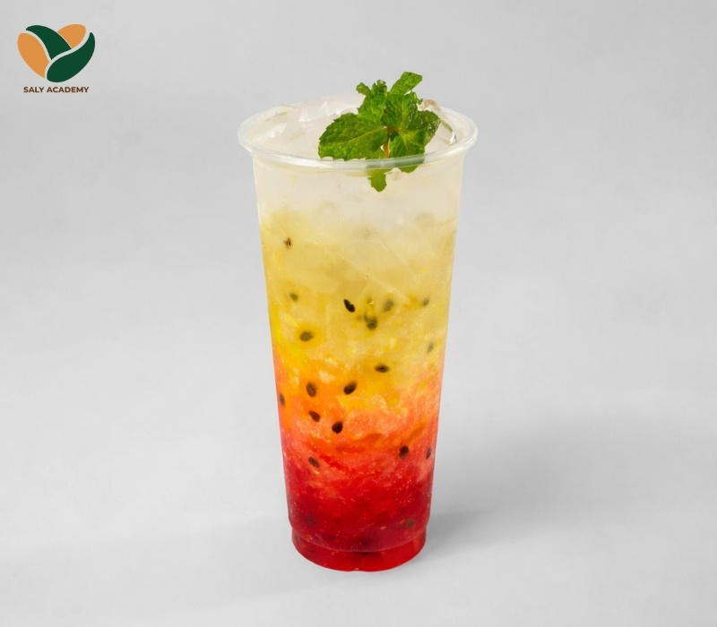 Giá cost 1 ly soda dâu - chanh dây Giá cost 1 ly soda dâu - chanh dây