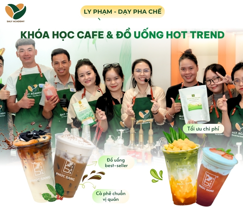 Khóa học cafe và đồ uống hot trend tại Saly Academy