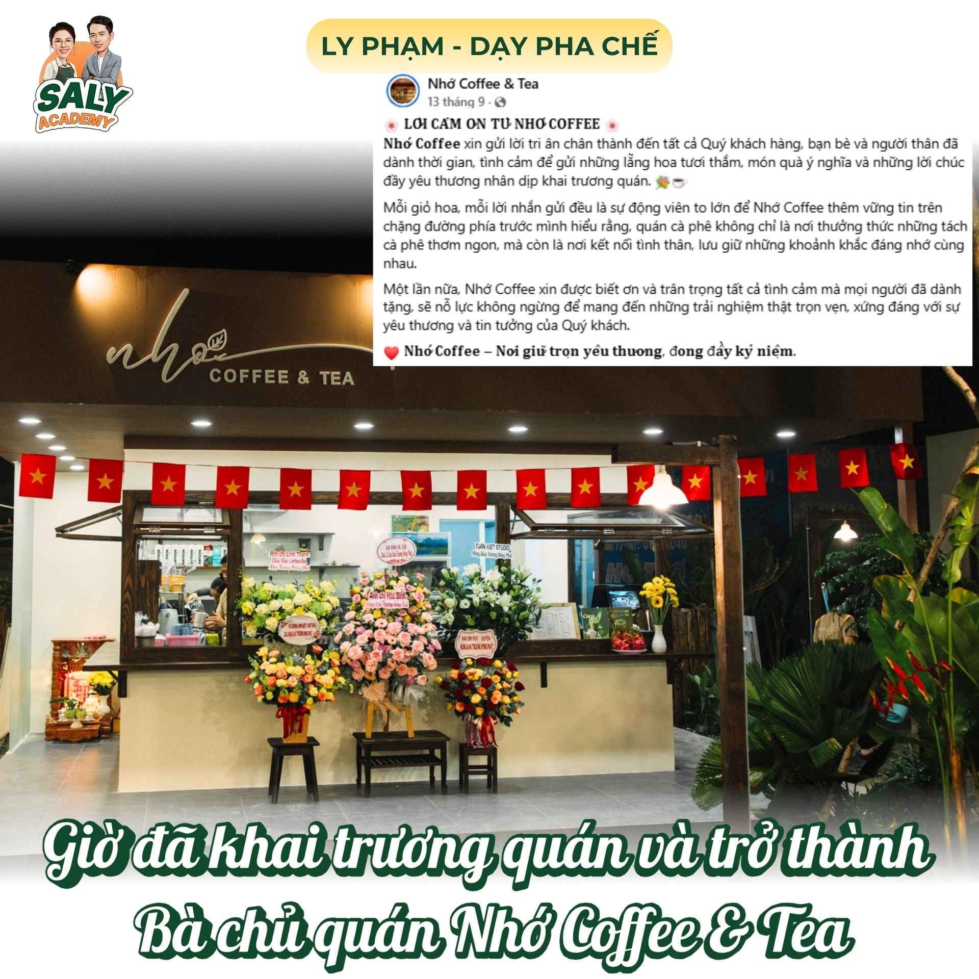 “Nhớ Coffee & Tea” - Thành quả ngọt ngào của một hành trình được vẽ sẵn lộ trình