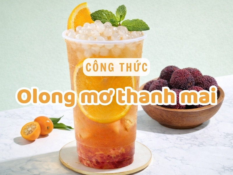 Công thức olong mơ thanh mai, vị thanh nhẹ, dễ bán dịp Tết.
