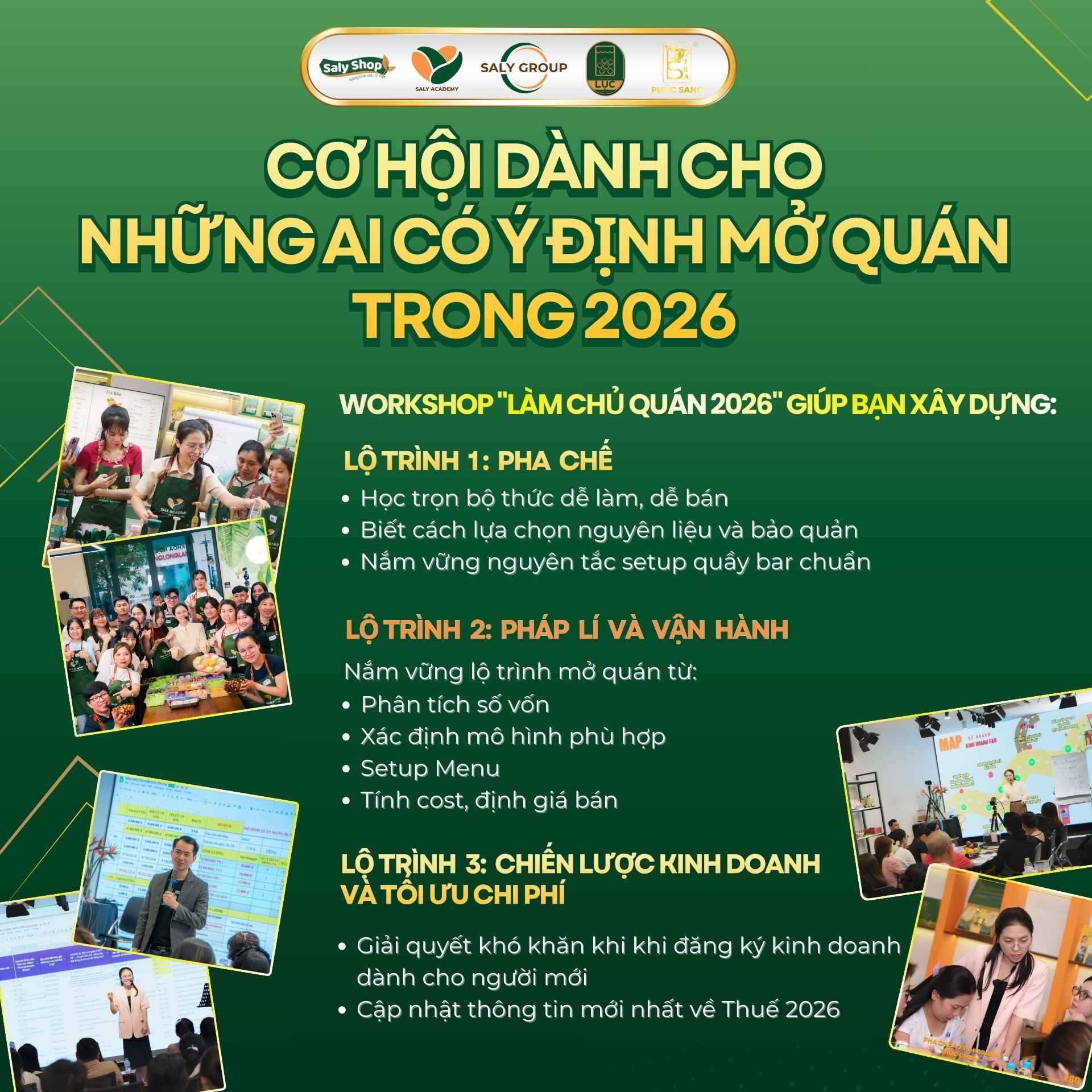 Quyền lợi độc quyền khi tham gia Workshop