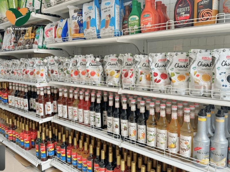 Setup kho pha chế ngăn nắp, kiểm soát chi phí hiệu quả