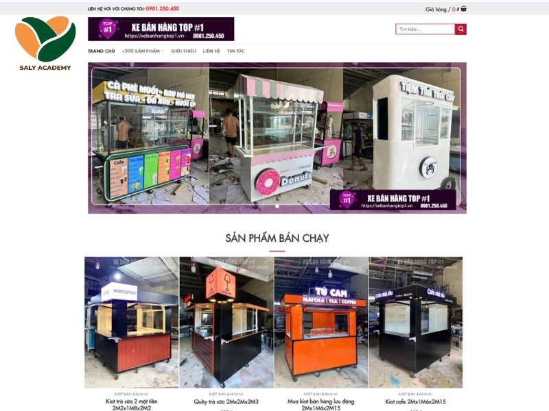 Đơn vị cung cấp xe bán trà sữa: Xebanhanghangtop1.vn