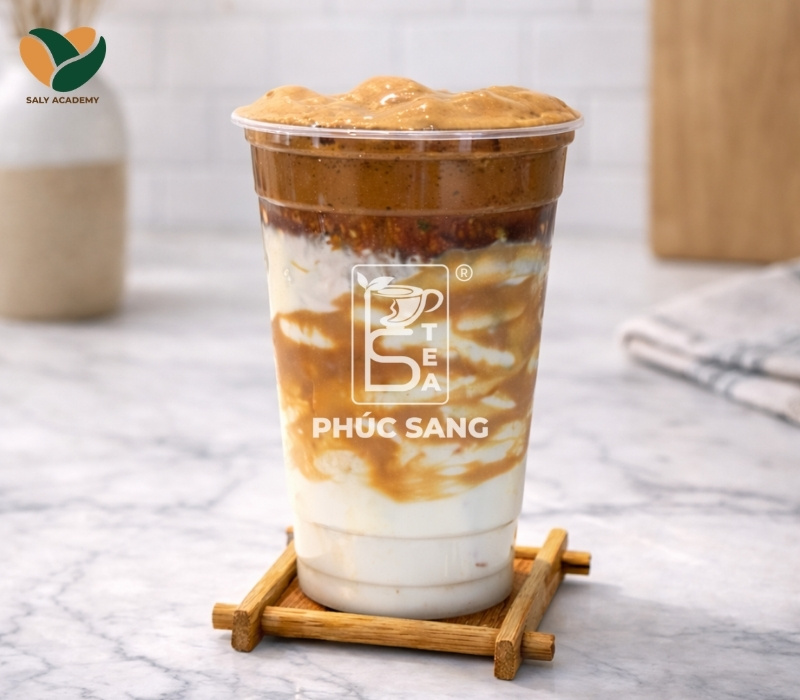 Cách tính giá cost của 1 ly cà phê latte bơ đậu phộng