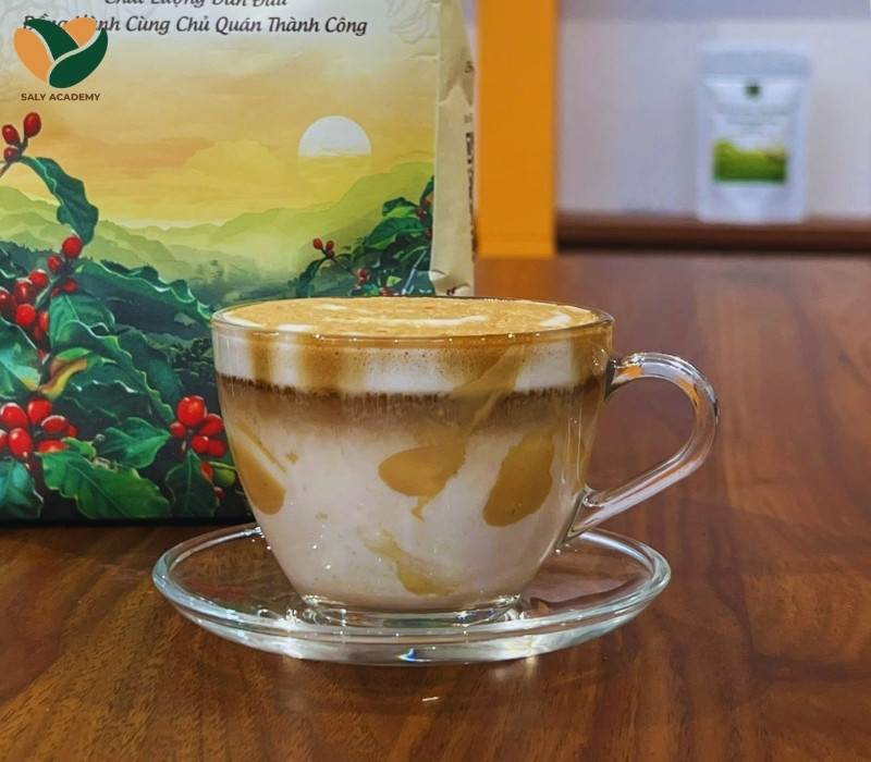 Mẹo pha cà phê latte bơ đậu phộng nóng chuẩn vị, hút khách Mẹo pha cà phê latte bơ đậu phộng nóng chuẩn vị, hút khách