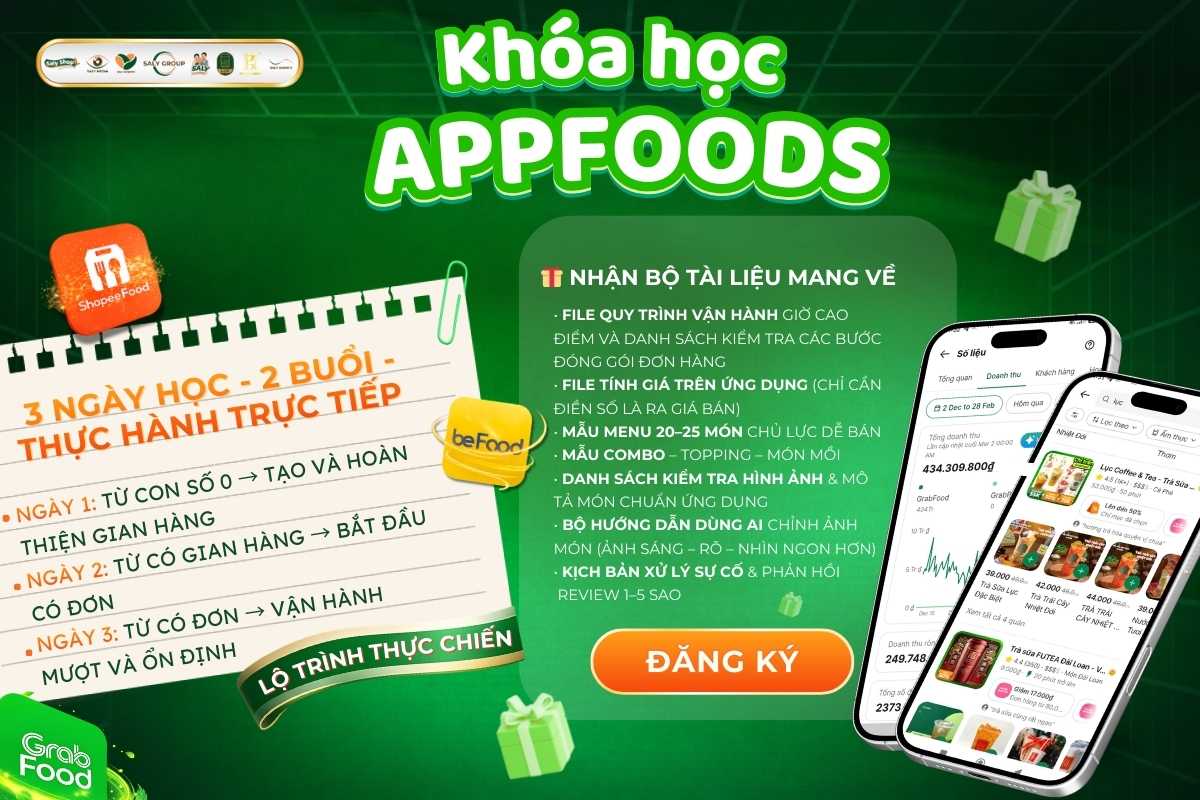 Khóa học AppFood tại SaLy Academy