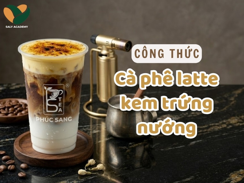 Cách làm cà phê latte kem trứng nướng đẹp mắt, hút khách Cách làm cà phê latte kem trứng nướng đẹp mắt, hút khách