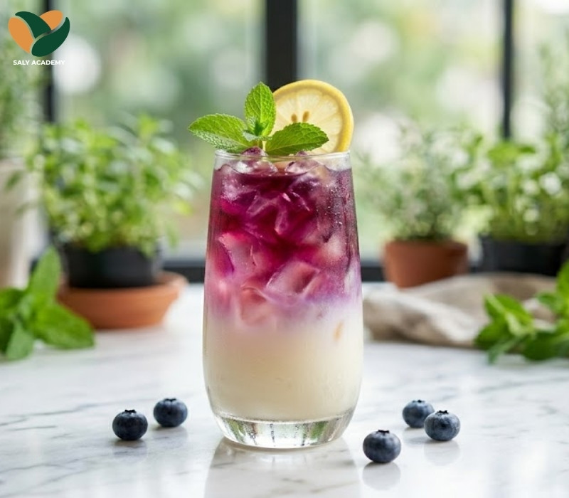 Cách làm yakult việt quất ngon, chuẩn vị kinh doanh