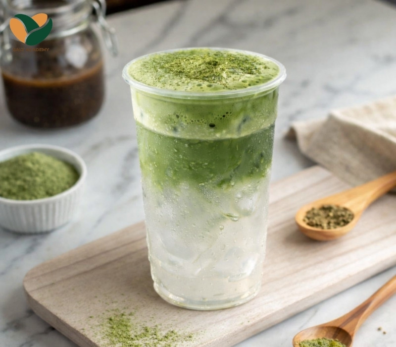 Cách pha matcha coco cold whisk thơm nhẹ, béo dịu
