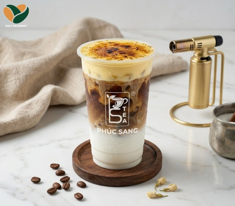 Cách làm cà phê latte kem trứng nướng chuẩn vị Cách làm cà phê latte kem trứng nướng chuẩn vị