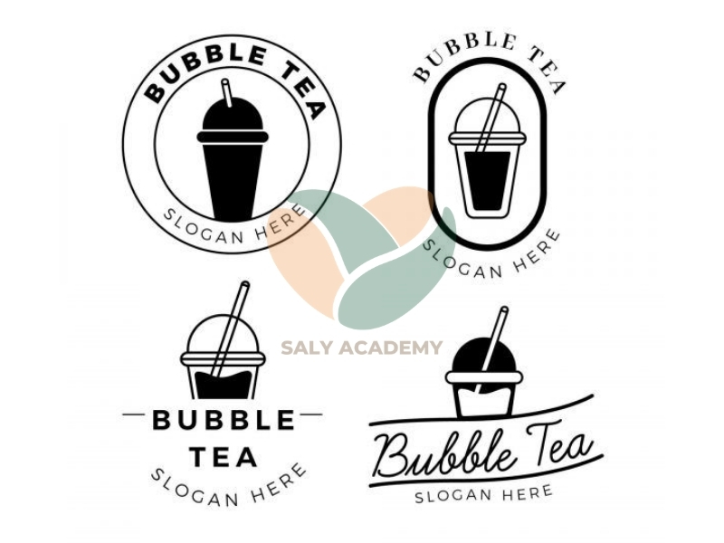 Logo trà sữa độc lạ với concept sáng tạo, khác biệt