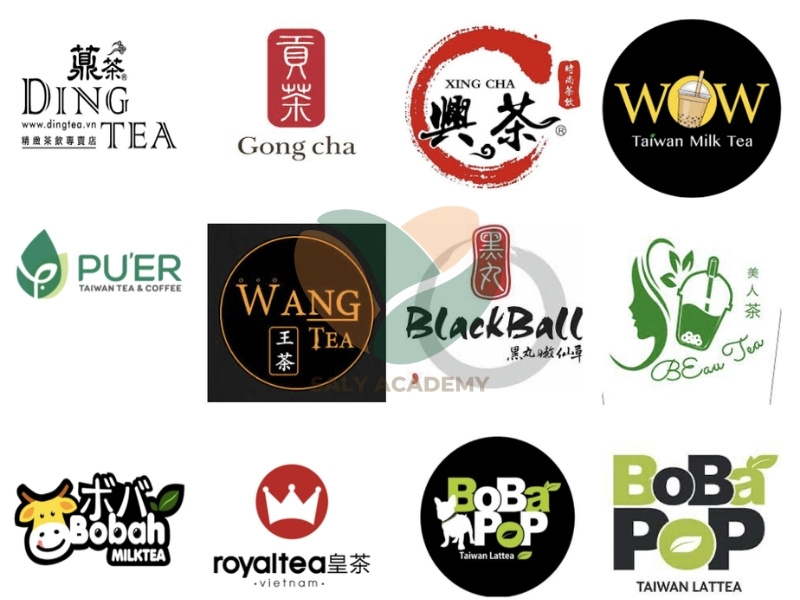 Mẫu logo trà sữa độc lạ, sáng tạo, khác biệt với đối thủ